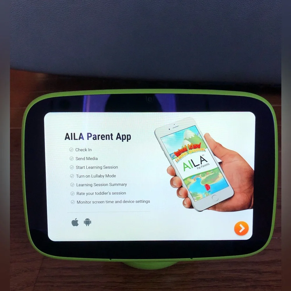AILA Sit & Play Virtual Preschool Learning System w/ Protective Cuddle Case